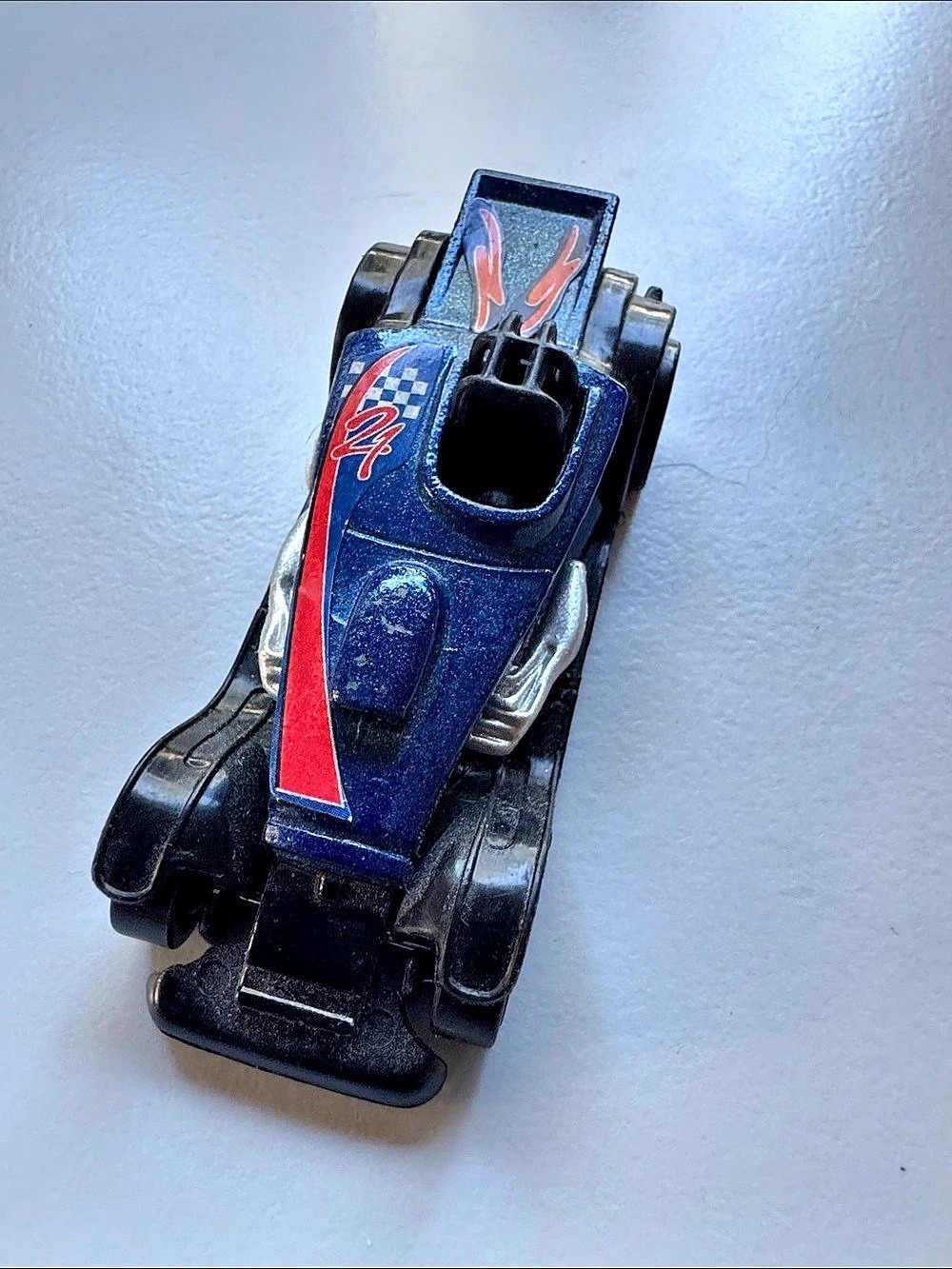 Hot Wheels Indy 500 Race Car Blue & Black